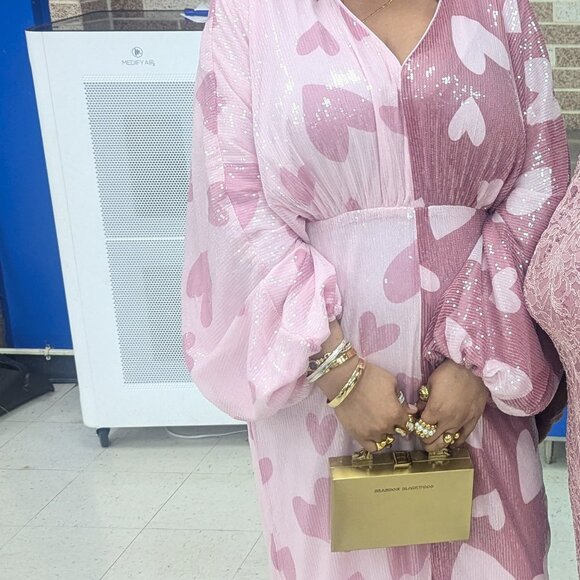 Split Pattern Heart Dress - Picture 6 of 8